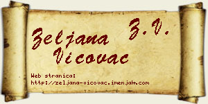 Željana Vićovac vizit kartica